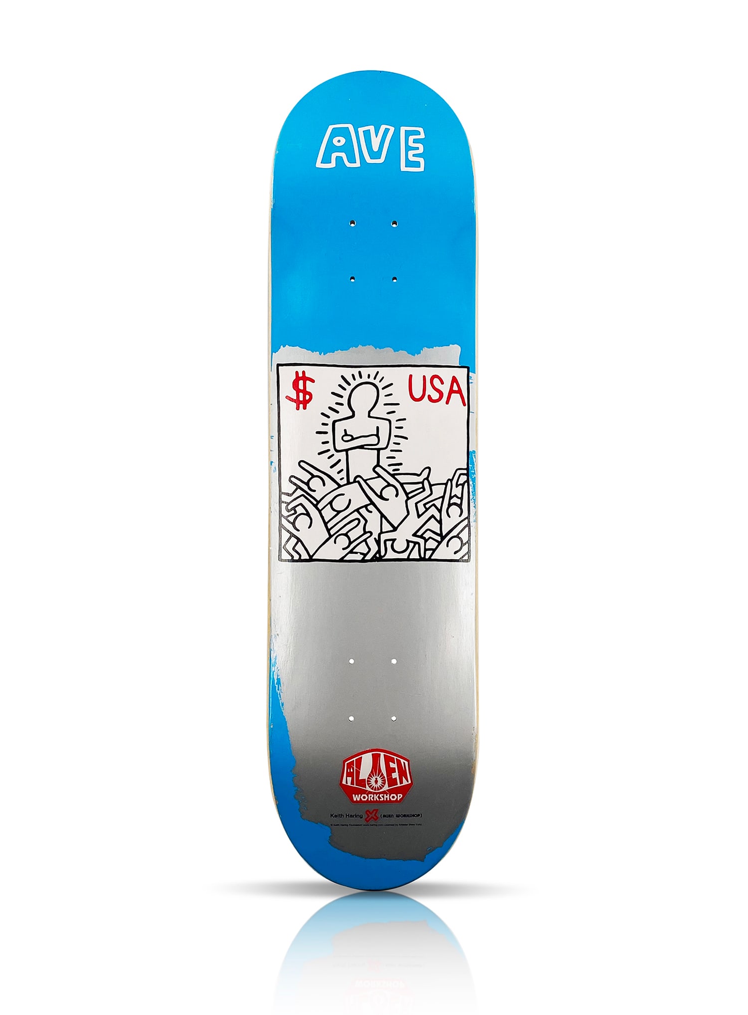 KEITH HARING x Alien Workshop 'Ave' (2012) Skateboard Deck (1 of 3)
