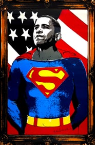 MR. BRAINWASH 'Obama Superman' (2012) Offset Lithograph
