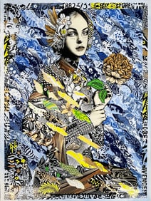 PREFAB 77 'English Rose' (2021) Hand-Finished Screen Print