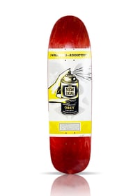 SHEPARD FAIREY x New Deal 'Warning: Addictive' (2020) Skateboard Deck