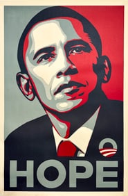 SHEPARD FAIREY 'Hope' (2008) Original Iconic Poster
