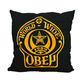 SHEPARD FAIREY 'Obey: World Wide 1989' (2009) Original Decorative Pillow