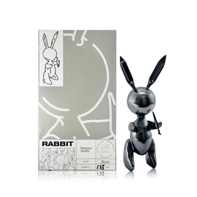 EDITIONS STUDIO 'Balloon Rabbit' (2021) Designer Art Sculpture (gunmetal)