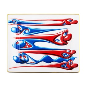 KENNY SCHARF 'L R R L' (2025) Vibrant Bone China Tray
