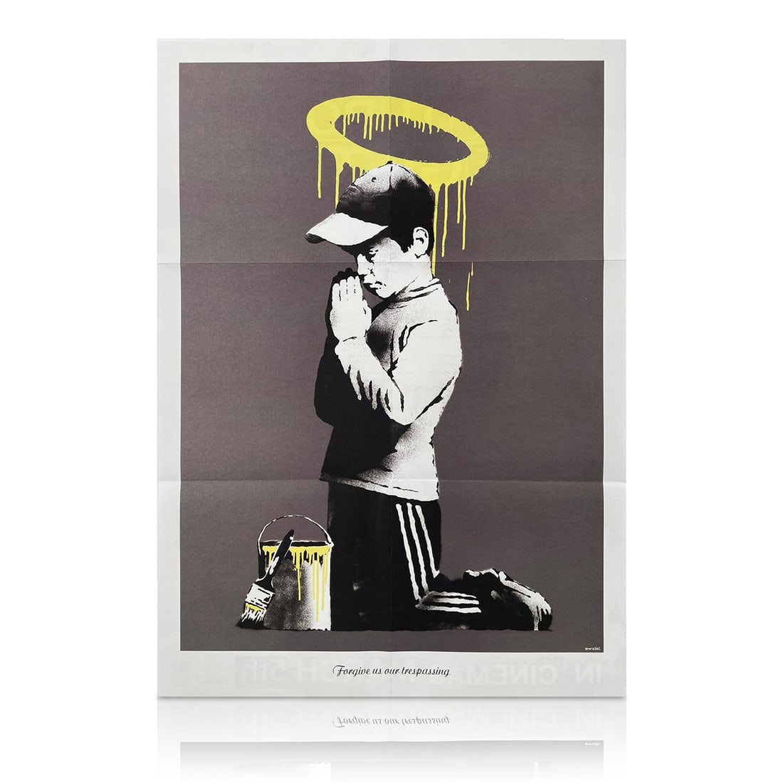 BANKSY 'Forgive Us Our Trespassing' (2010) Rare Original 2-Sided Lithograph Poster (1 of 15)