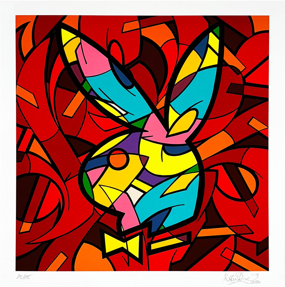 CREN x Signari Gallery + Post Modern Vandal 'Hommage á Hef' (2024) Archival Pigment Print: 'Hommage á Hef' by Michael 'CREN' Pietsch, 2024 Limited Edition print collab. with Signari Gallery x Post Mode