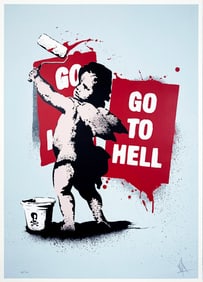 EELUS 'Cheeky Cherub' (2008) RARE Silkscreen Print