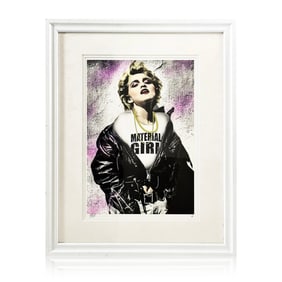 MR. SLY 'Material Girl' (2019) Custom Framed Giclee Print