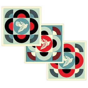 SHEPARD FAIREY 'Geometric Dove' (2023) Offset Lithograph Set