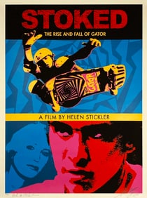 SHEPARD FAIREY 'Stoked: Rise/Fall of Gator' (2003) RARE Screen Print (w/Stickler)