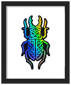 CRYPTIK 'Ataxia' (2018) Framed Promotional Holographic Decal