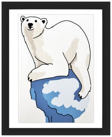 OAKOAK 'STOP!' (2019) Framed Oversized Sticker/Decal