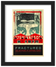 SHEPARD FAIREY 'Fractured' (2025) Original Framed Show Card