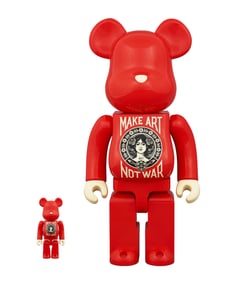 SHEPARD FAIREY x Be@rbrick 'Make Art Not War' (2023) Designer Art Figure Set