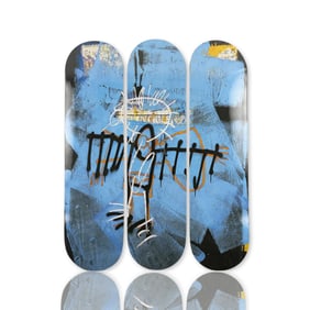 JEAN-MICHEL BASQUIAT 'Angel' (2022) Triptych Skateboard Deck Set