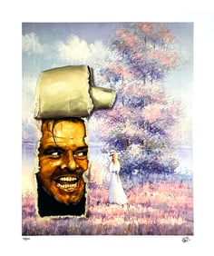 DAVE POLLOT 'All Work and No Play' (2020) "The Shining" Giclée Print on Canvas