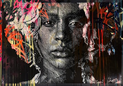 SNIK 'Collider' (2025) Original Hand-Painted Stencil + Screen Print