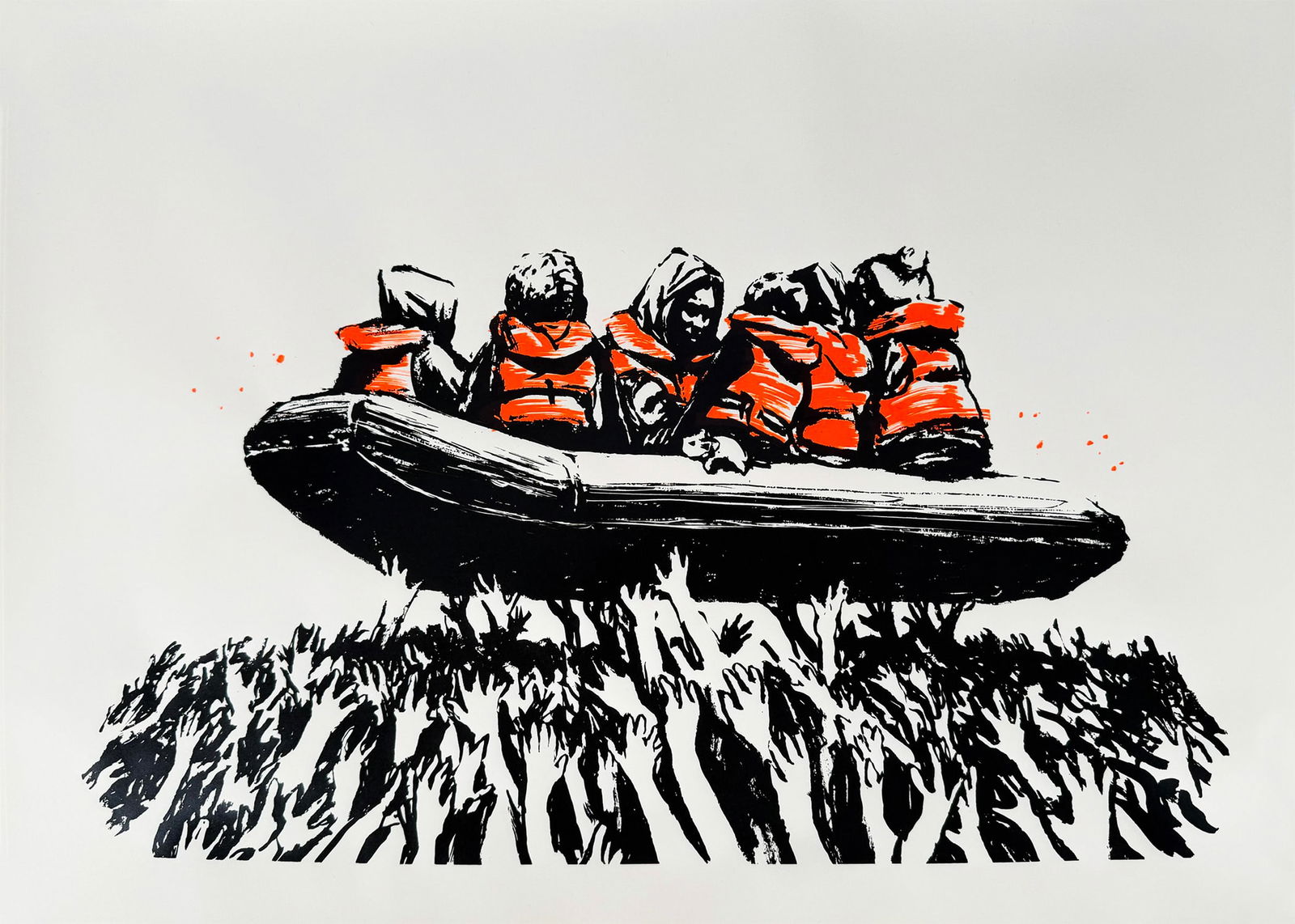 BANKSY 'Migrant Boat' (2025) Rare Original Screen Print (1 of 11)