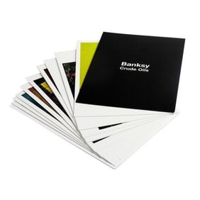 BANKSY 'Crude Oils' (2005) Original Exhibition 10-Postcard Set