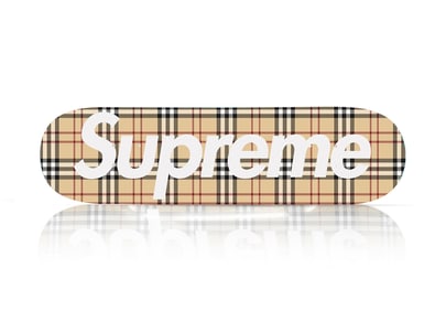 SUPREME 'Burberry' (2022) Skateboard Deck