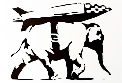 BANKSY (after) 'Heavy Weaponry' (2021) REPLICA Screen Print