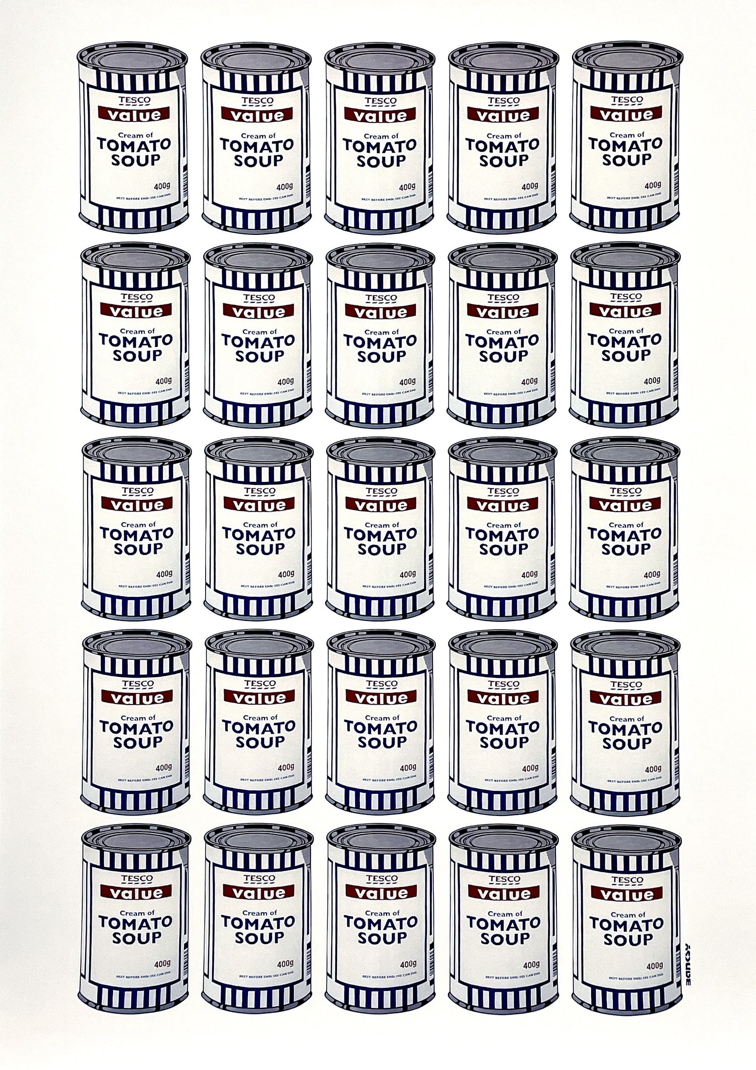 BANKSY 'Tesco Soup Cans' (2006-2017) Rare Offset Lithograph Poster (1 of 8)