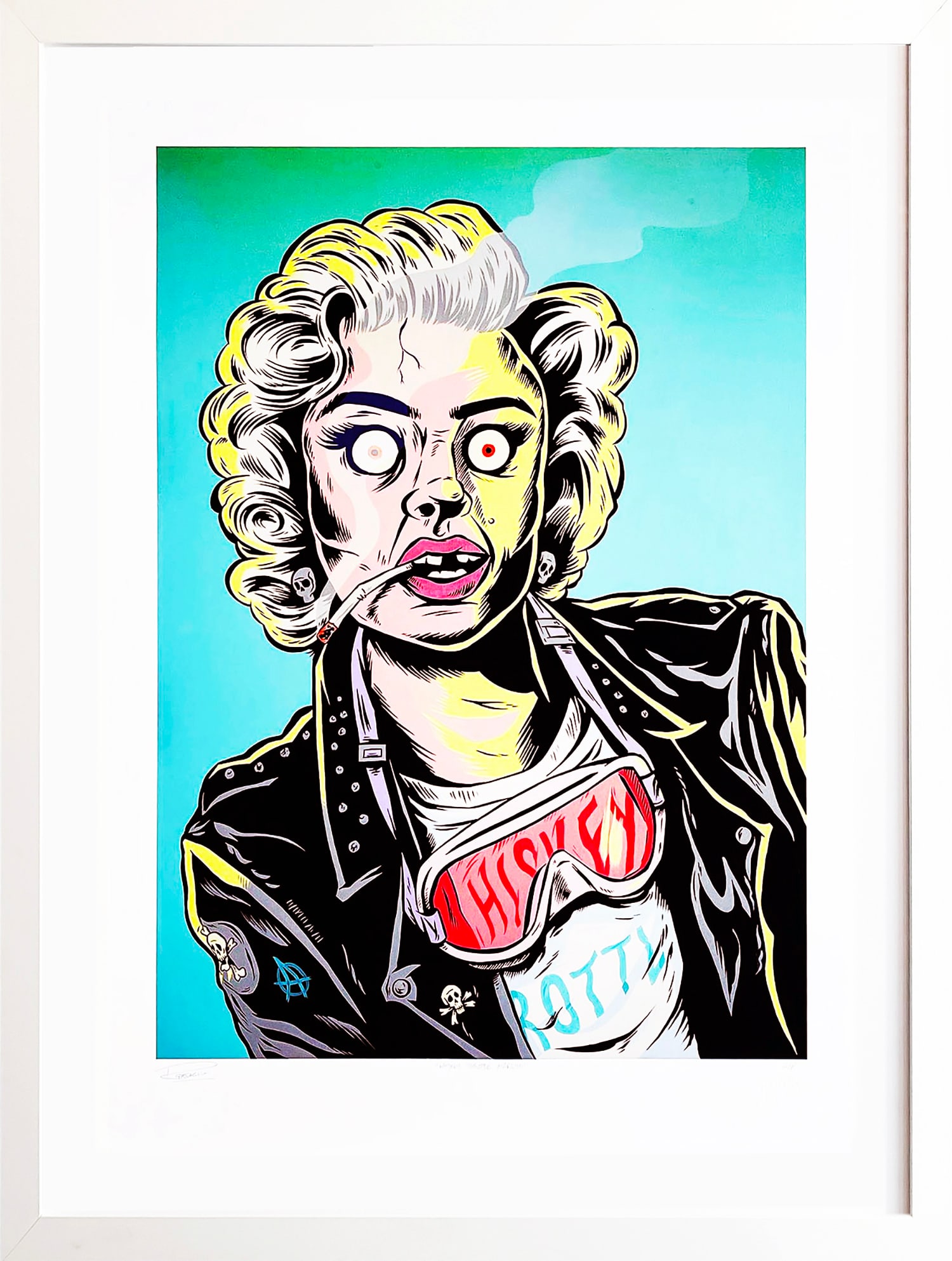 RYAN ROADKILL 'Whiskey Throttle Marilyn' (2019) Custom Framed Giclee Print (1 of 14)