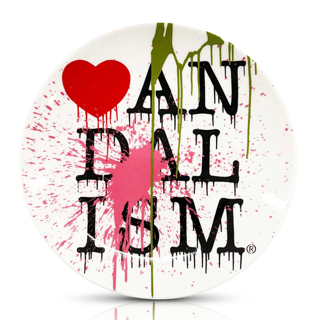 NICK WALKER 'Vandalism' (2015) Royal Doulton LE Collectible Plate: 'Vandalism' by Nick Walker, 2015 Rare, collectible dessert plate celebrating Royal Doulton's 200th Anniversary. The VANDALISM title has been used in several of the artist's works since 2014.