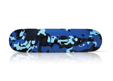 SUPREME 'Camo Logo' (2019) Skateboard Deck (blue)