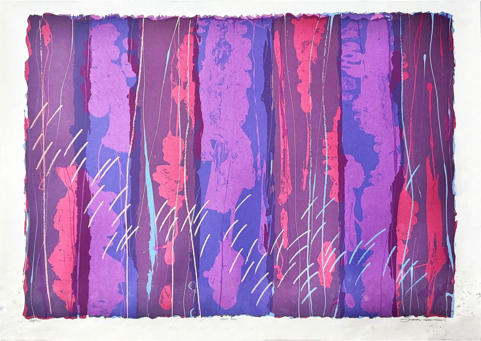 FRANK ROWLAND 'Front Row' (C. 1980's) Early Serigraph Print* (1 of 10)