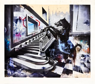 TOMMY FIENDISH 'Knight (Staircase #3)' (2008) Giclee Print*