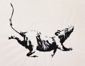 BANKSY 'GDP Rat' (2018) Rare, Authentic Screen Print