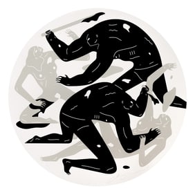 CLEON PETERSON 'Revolution is a Mother Who Eats its Children' (2024) Tondo Screen Print