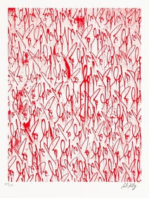 CURTIS KULIG 'Love Me, Red Friday' (2018) Screen Print
