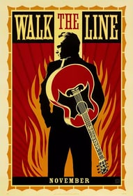 SHEPARD FAIREY 'Walk the Line' (2005) Rare Original Offset Movie Poster