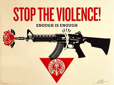 SHEPARD FAIREY 'Parkland Voices' (2020) Screen Print