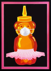FNNCH 'Ballet Bear Hunt Kit' (2020) Custom Framed Screen Print Poster