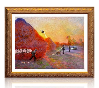 ZEDSY 'Needle in a Haystack' (2022) Rare Custom Framed AP Screen Print (F)