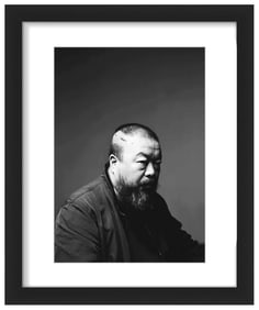AI WEIWEI 'Making Sense: Portrait' (2023) Framed Museum Show Postcard