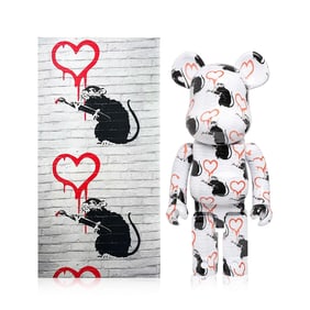 BANKSY x Be@rbrick 'Love Rat' (2020) Rare Designer Art Figure (1000%)