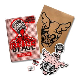 D*FACE 'Visual Pollution Zine Vol. 1' (2025) 2-Colour Fold-Out Poster