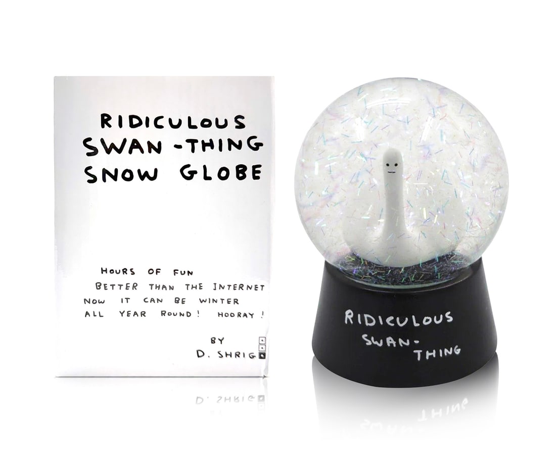 DAVID SHRIGLEY 'Ridiculous Swan-Thing' (2021) Collectible Snow Dome (1 of 8)