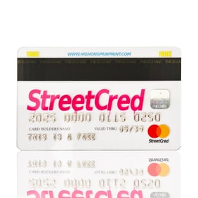 FAKE 'Street Cred' (2025) Hand-Signed Embossed "Credit" Card