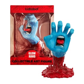 SANTA CRUZ x KidRobot 'Screaming Hand' (2025) 40th Ann. GID Vinyl Figure