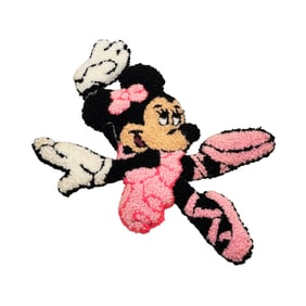DISNEY 'Minnie Mouse' (1978-1982) Vintage Chenille Ballerina Patch