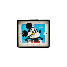 DISNEY 'Mickey Mouse by Lorus' (1983-1987) Vintage Quartz Alarm Clock