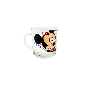 DISNEY 'Mickey & Minnie Mouse' (1988-1992) Collectible Glass Mug