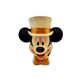 DISNEY 'Mickey Mouse Top Hat' (1984) Rare "Mickey on Ice" Mug