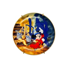DISNEY 'Fantasia: 50th Anniversary' (1990) Rare Commemorative Plate Plate