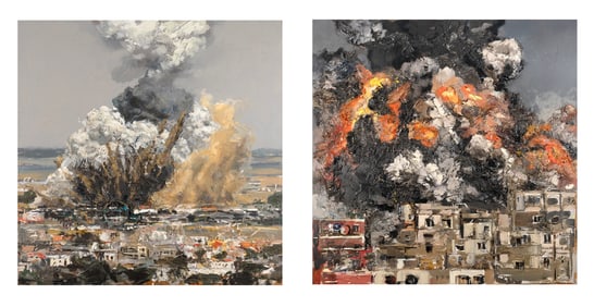 ERNEST ZACHAREVIC 'We Are All Gaza: Perspective 1 and 2' (2025) Archival Pigment Print